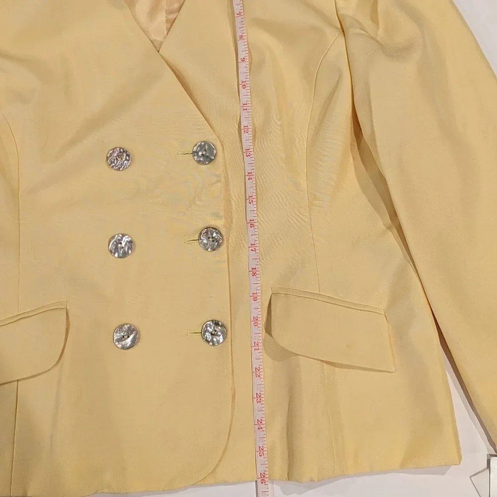 NEW CHRISTIAN DIOR Vintage Silk Blazer V- neck Jacket